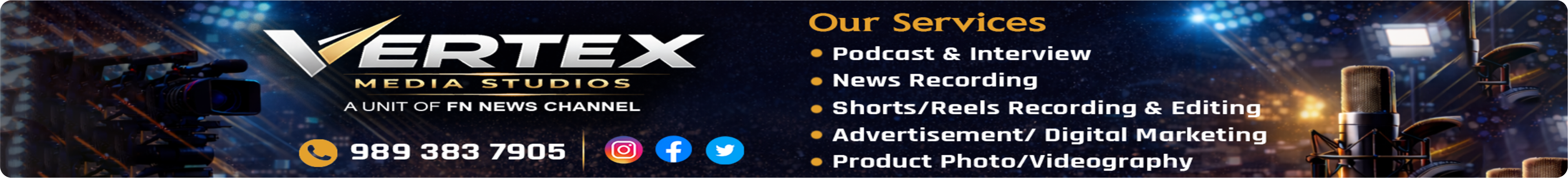 Vertex Media Studios advertisement